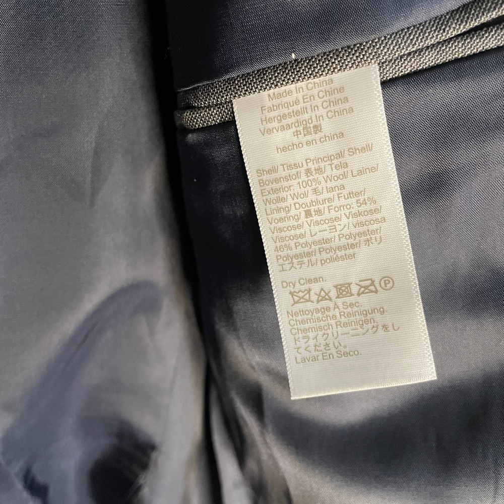 J.Crew Mens Thompson Slim Fit Suit Worsted Wool Gray jacket 36S pant 30 waist - Picture 9 of 17